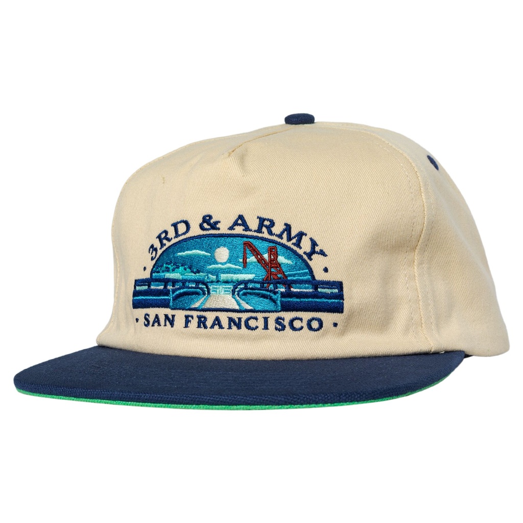 REAL 3RD AND ARMY SNAPBACK HAT NATURAL