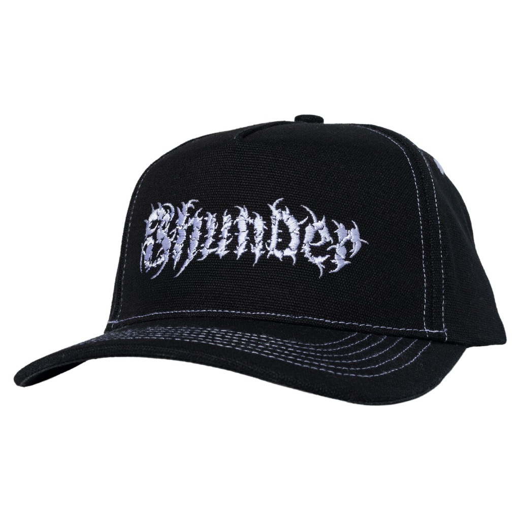 THUNDER VERTABREA SNAPBACK HAT BLACK