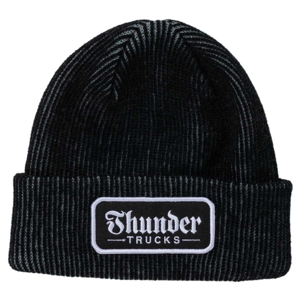 THUNDER SCRPT PATCH BEANIE GREY