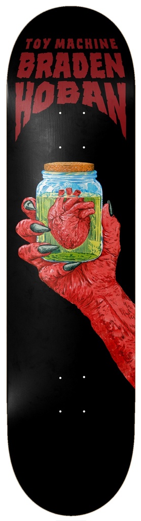 TOY MACHINE BRADEN HOBAN HEART DECK 8.25