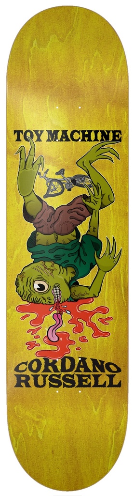 TOY MACHINE CORDANO RUSSELL CRASH DECK 8.5