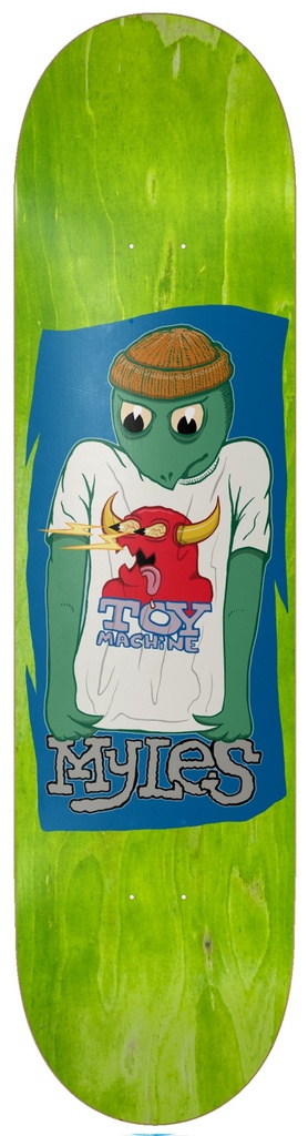 TOY MACHINE MYLES WILLARD TURTLE SHIRT DECK 8.25
