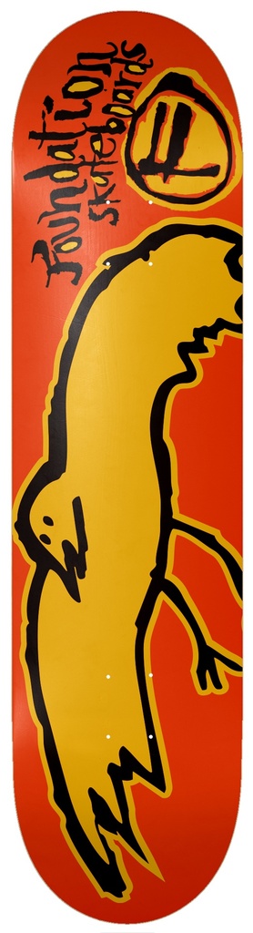 FOUNDATION TEAM F BIRD ORANGE DECK 8.25