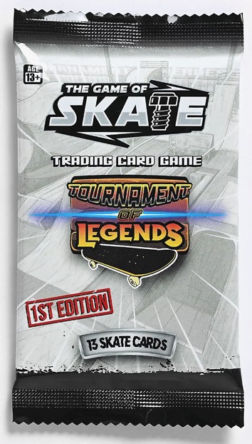 THE GAME OF SKATE TRADING CARD GAME 1ST EDITION BOOSTER PACK (13 CARDS)