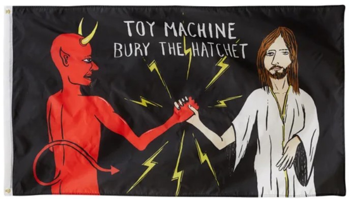 TOY MACHINE BURY THE HATCHET FLAG