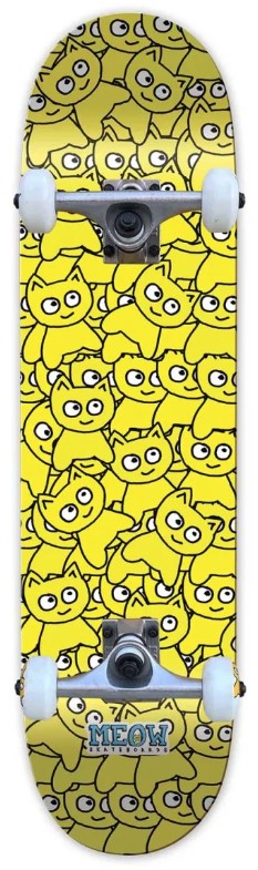 MEOW STICKER PILE CMYK YELLOW COMPLETE 6.75 X 28.50