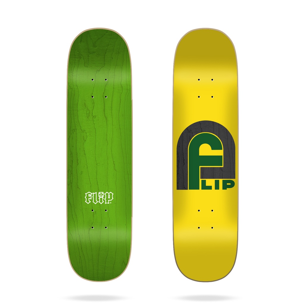 FLIP TEAM GATE LOGO YELLOW DECK 8.125
