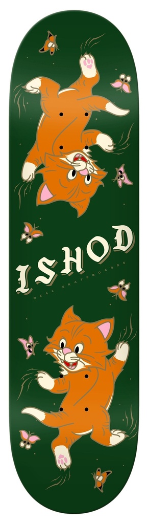 REAL ISHOD KITTEN SCRATCH TWIN TAIL SLICK DECK 8.30