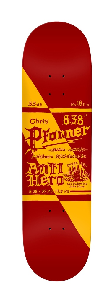 ANTI-HERO PFANNER MAS REFRESCOS DECK 8.38