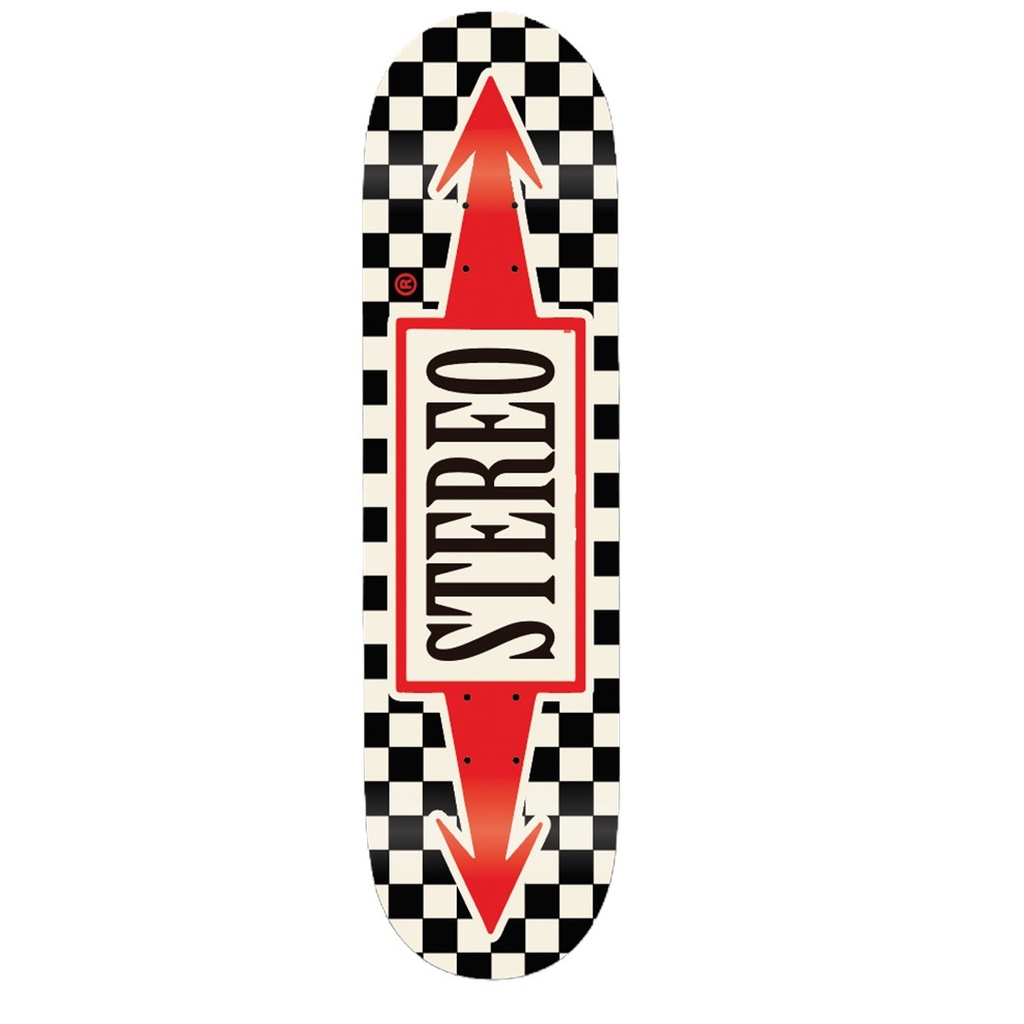 STEREO TEAM CHECKERED ARROW DECK 8.50