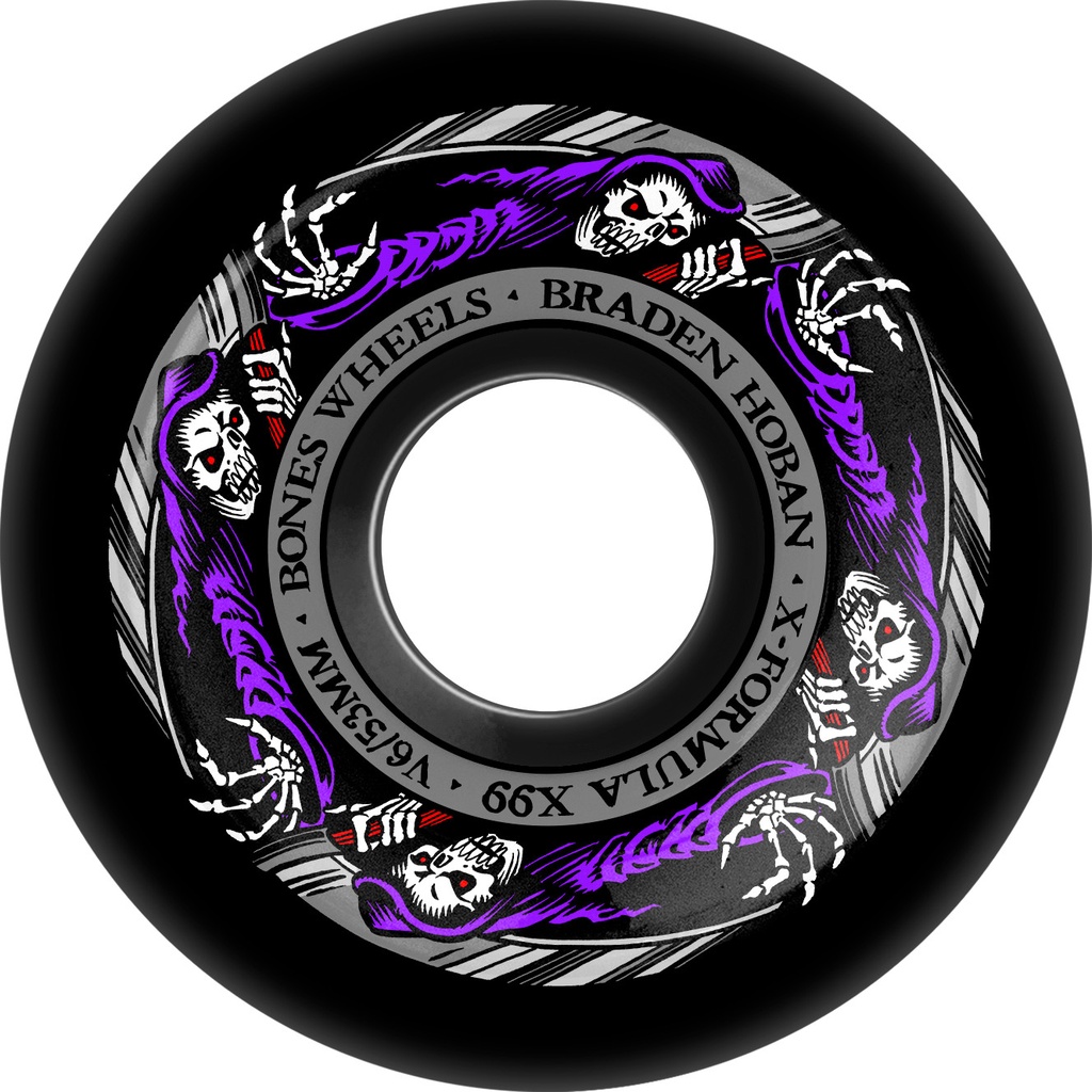 BONES X-FORMULA BRADEN HOBAN REAPER V6 WIDECUTS 53MM 99A (Set of 4)