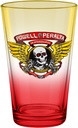 POWELL WINGED RIPPER YELLOW/RED FADE PINT GLASS