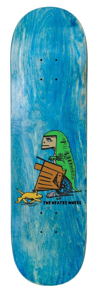 THE HEATED WHEEL TEAM REX MAN KIDS DECK 7.5 X 28.5