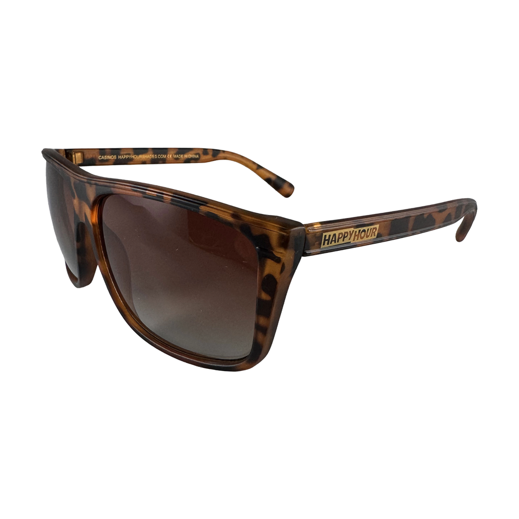 HAPPY HOUR CASINOS FROSTED TORTOISE SUNGLASSES