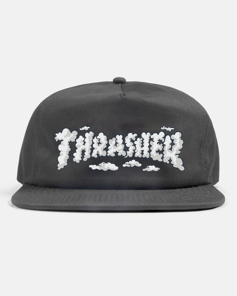 THRASHER SPANKY CLOUDS SNAPBACK HAT CHARCOAL