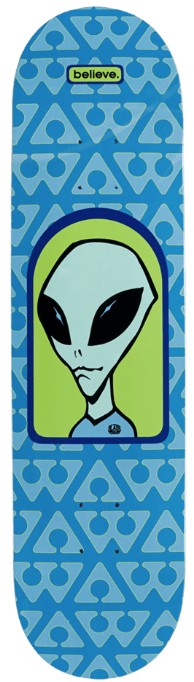 ALIEN WORKSHOP TEAM BELIEVE PATTERN DECK 8.12