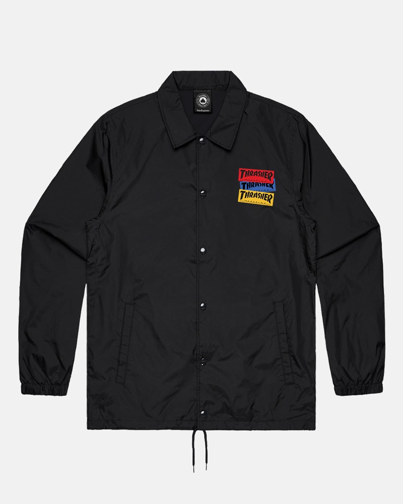 THRASHER STICKER COACH JACKET BLACK L