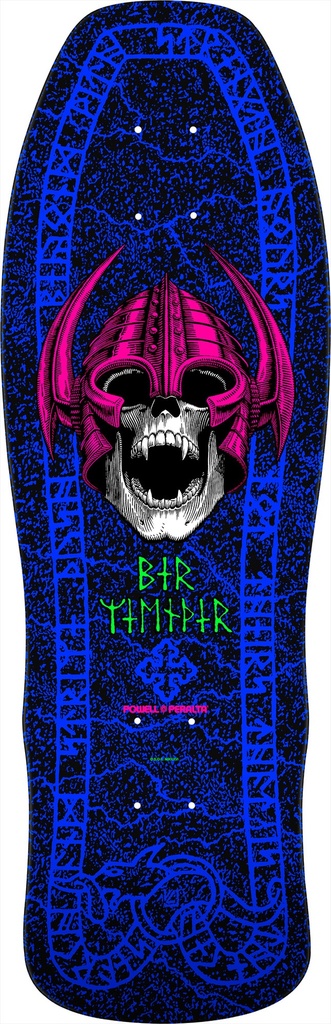 POWELL PER WELINDER NORDIC SKULL BLACKLIGHT SHAPED DECK 9.62 X 29.75