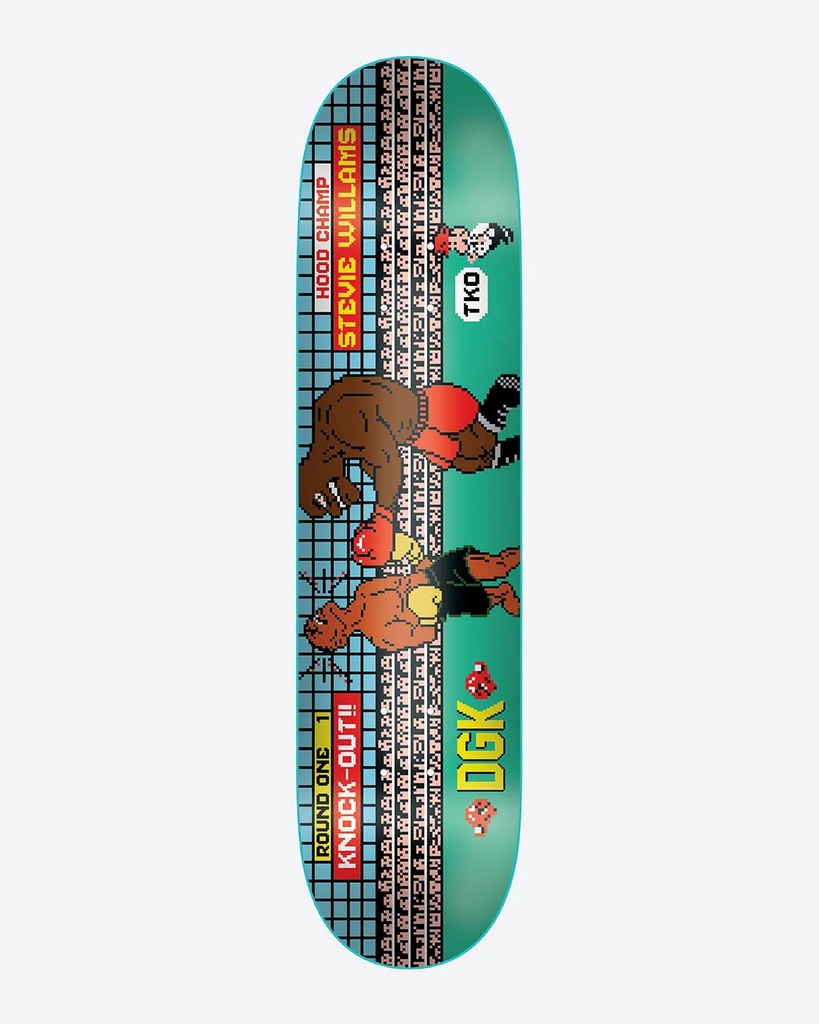 DGK WILLIAMS 8-BIT TKO DECK 8.25