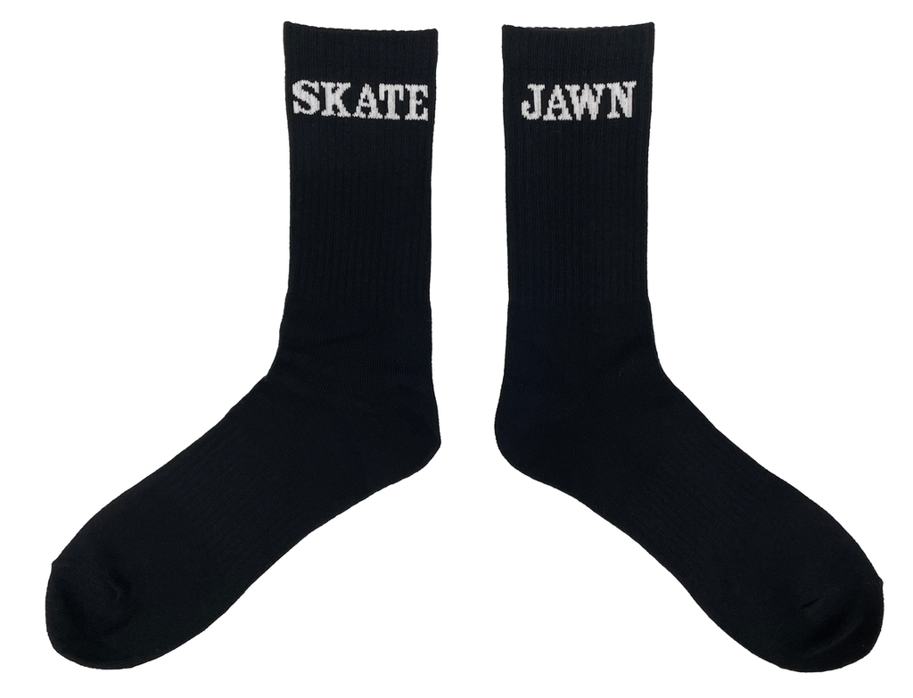 SKATE JAWN LOGO SOCKS BLACK
