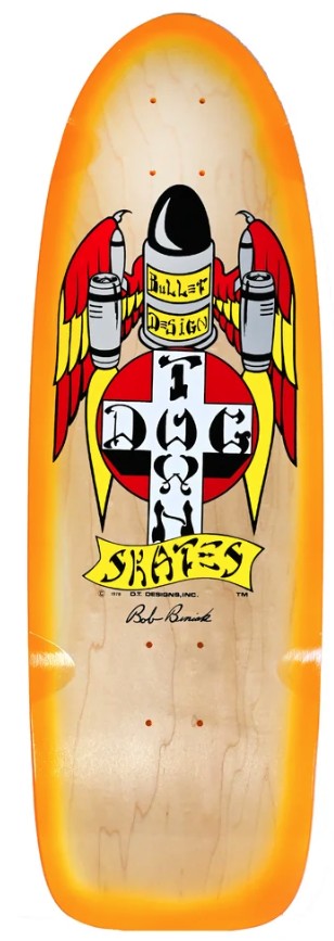 DOGTOWN BOB BINIAK 70'S CLASSIC NATURAL/ORANGE FADE DECK 9.53 X 30.30