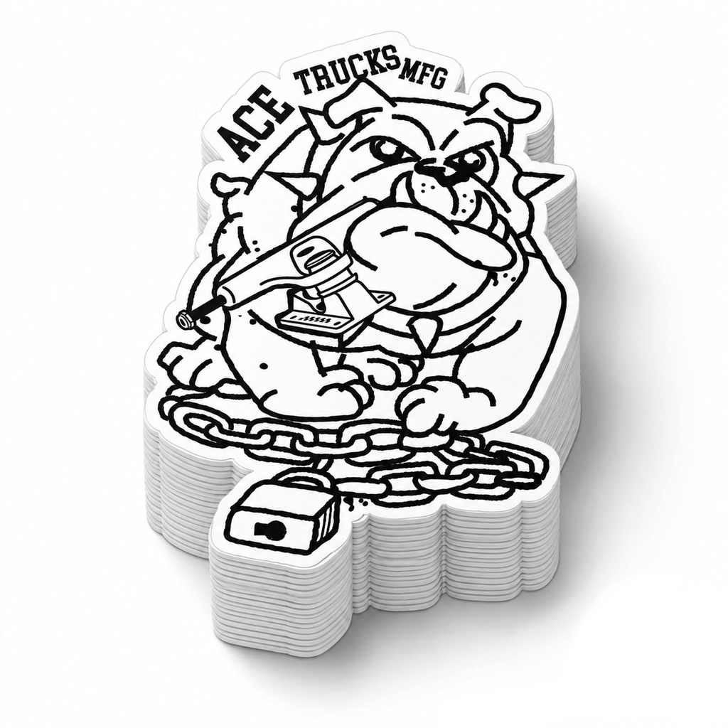 ACE BULLDAWG 3.5" STICKER