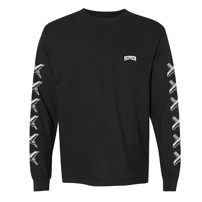 PEPPER KNIFE LOGO BLACK LS L