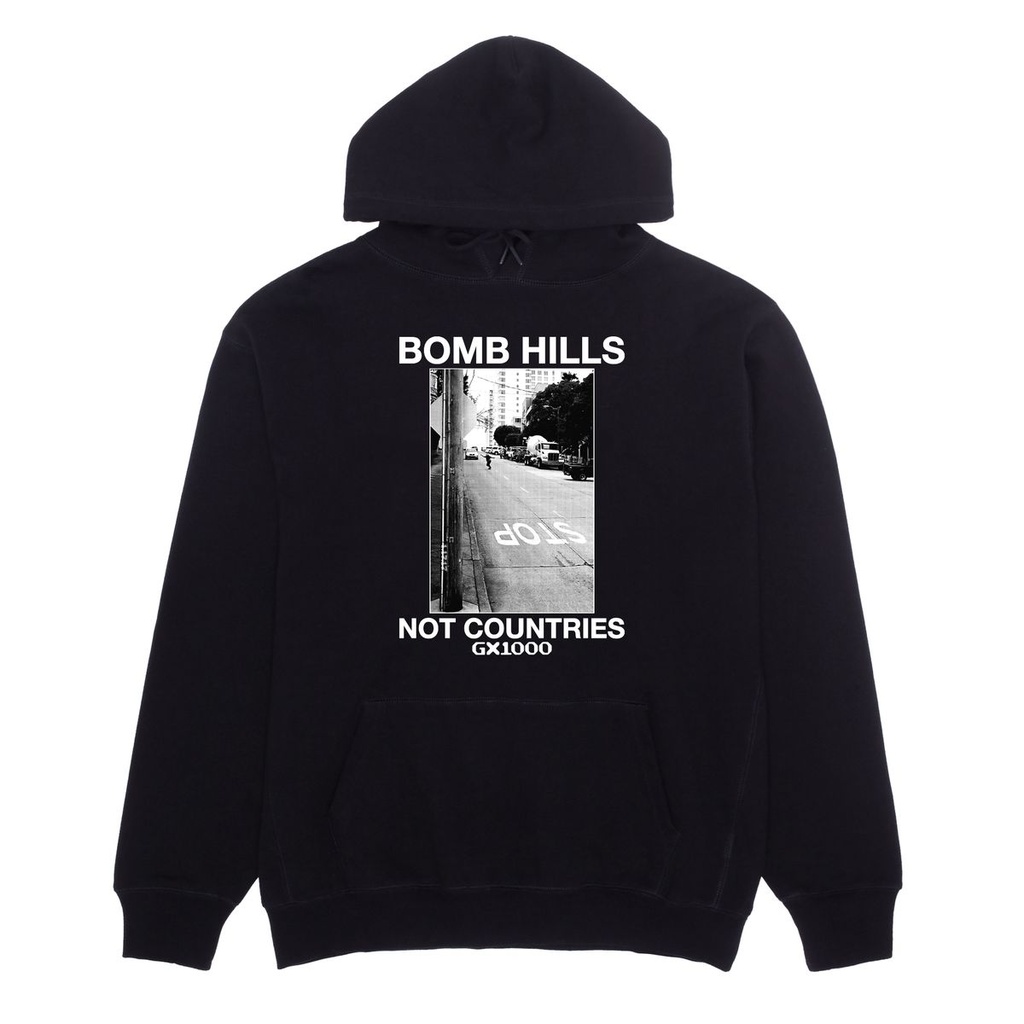 GX1000 BOMB HILLS NOT COUNTRIES BLACK/WHITE HD/SWT M