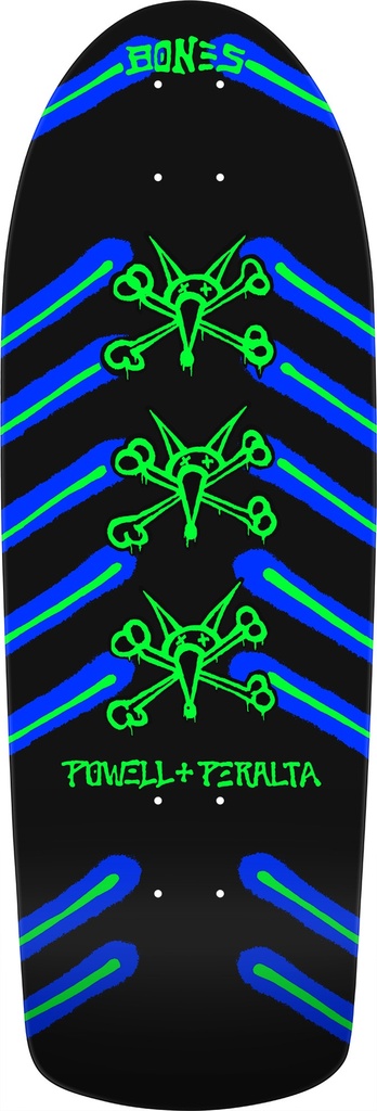 POWELL OG RAT BONES NEON LIGHT SHAPED DECK 10.0 X 30.0