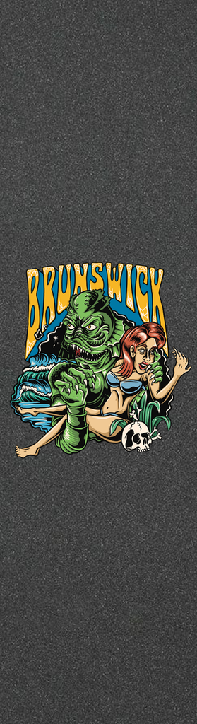 BRUNSWICK GRIP BLACK LAGOON GRIP TAPE SHEET 9.00 X 33.00