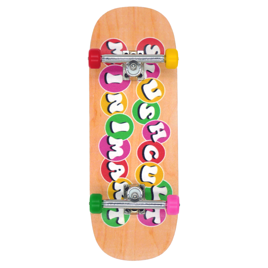 SLUSHCULT GROM SERIES STICKER BOUNCE FOAM GRIPTAPE FINGERBOARD COMPLETE 34 X 98