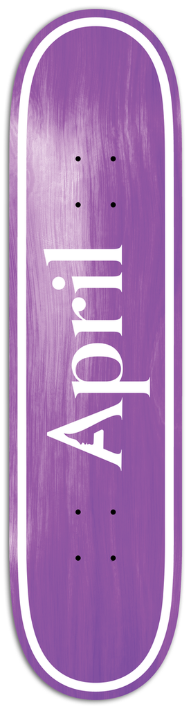 APRIL TEAM OG LOGO PURPLE DECK 8.25