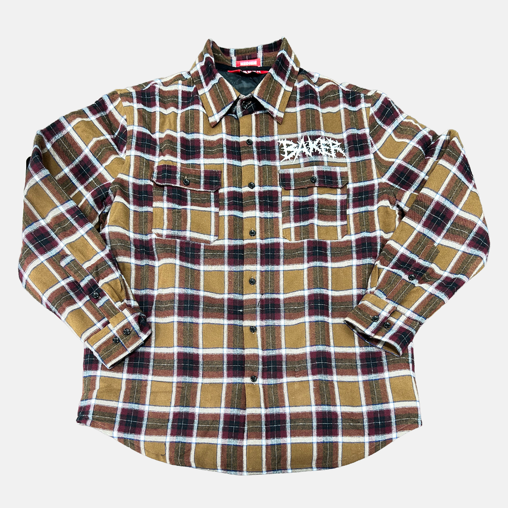 BAKER THORNS FLANNEL JACKET BROWN XL