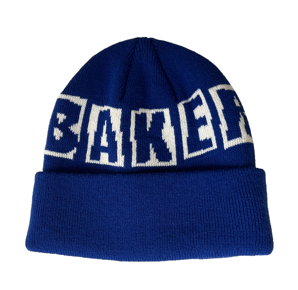 BAKER BRAND LOGO BEANIE ROYAL BLUE