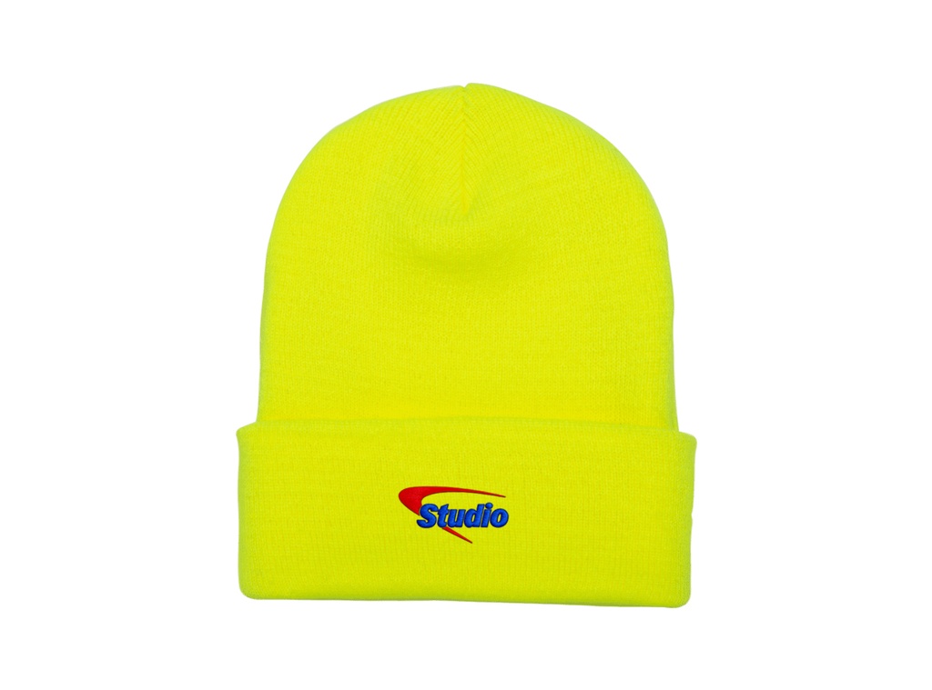 STUDIO LOGITEK CUFFED BEANIE SAFETY YELLOW