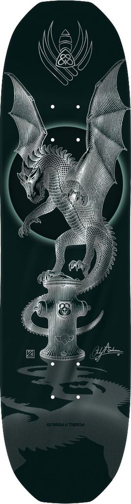 POWELL ANDY ANDERSON HYDRANT 2 SILVER FOIL FLIGHT DECK 8.4
