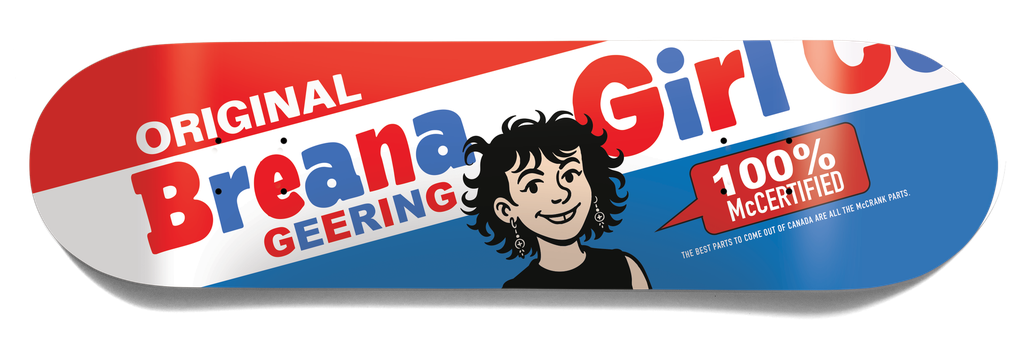 GIRL GEERING BUBBLE GUM TWIN TAIL DECK 8.0