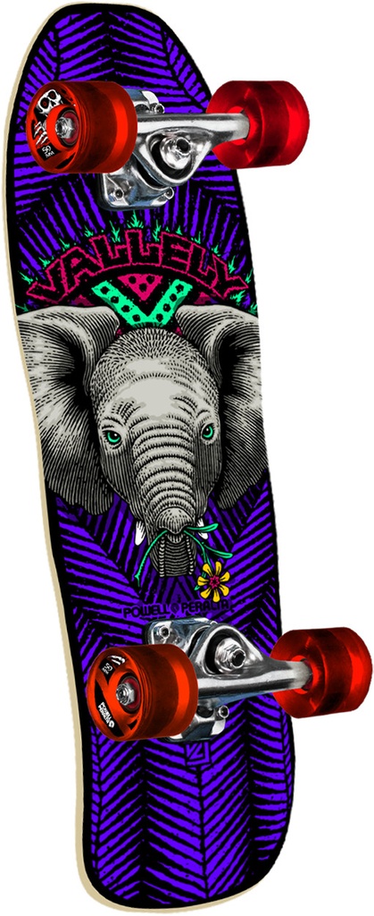 POWELL VALLELY BABY ELEPHANT PURPLE CRUISER COMPLETE 8.0 X 26.0