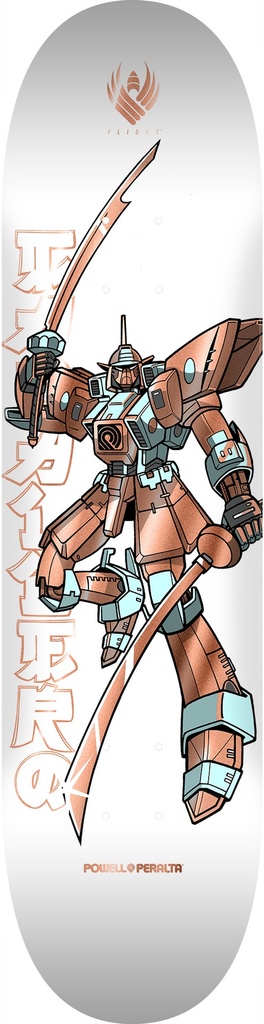 POWELL CABALLERO GUNDAM WHITE/COPPER FLIGHT DECK 8.25