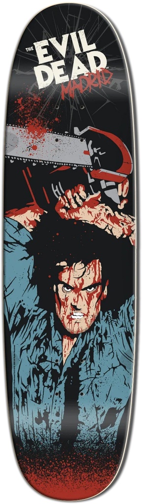 MADRID X EVIL DEAD 45TH ANNIVERSARY ASH SHAPED DECK 8.62X32.50 (LIMITED AND HAND NUMBERED)