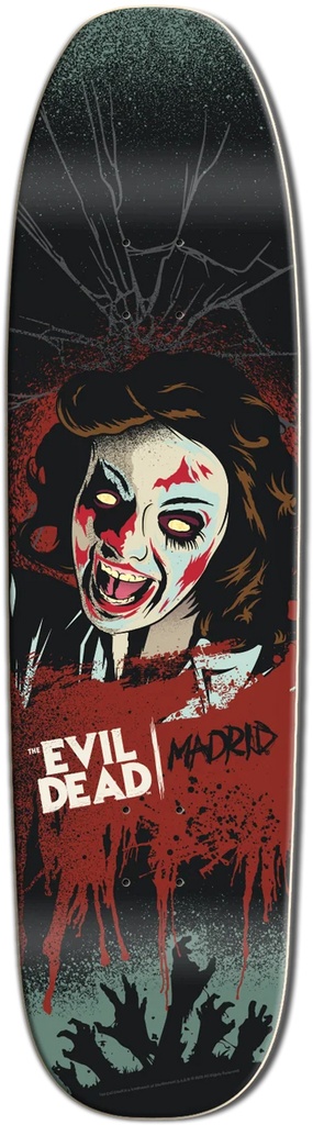 MADRID X EVIL DEAD 45TH ANNIVERSARY LINDA SHAPED DECK 8.62X33.00 (LIMITED AND HAND NUMBERED)