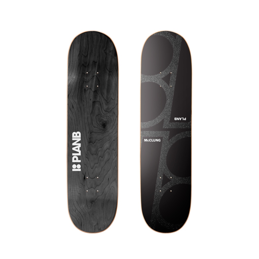 PLAN B MCCLUNG MONOCHROME TWIN TAIL DECK 8.25