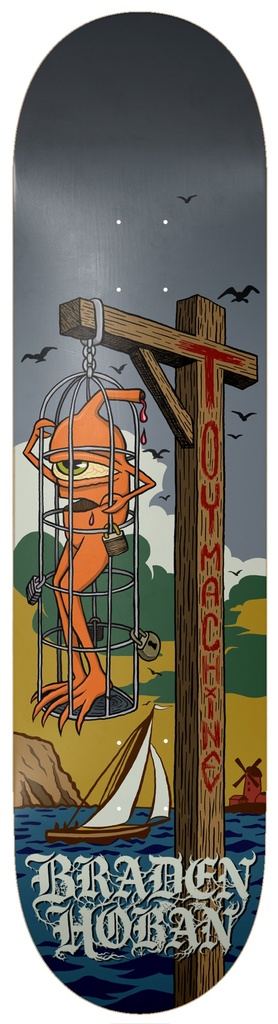 TOY MACHINE BRADEN HOBAN CAGE DECK 8.38