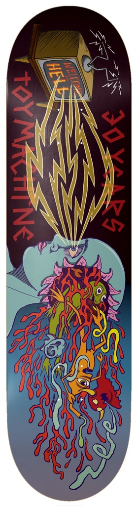 TOY MACHINE TEAM WELCOME TO HELL 30 YEARS DECK 8.25