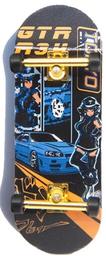 LC BOARDS ARCADE SERIES GTR FOAM GRIPTAPE FINGERBOARD COMPLETE 34 X 98