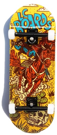 LC BOARDS WILD WEST FOAM GRIPTAPE FINGERBOARD COMPLETE 34 X 98