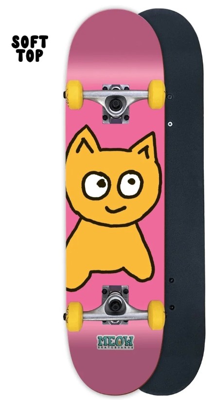 MEOW BIG CAT PINK SOFT TOP COMPLETE 7.25 X 29.50