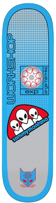 ALIEN WORKSHOP SAMMY MONTANO ERGONOMICS DECK 8.50