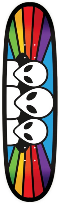 ALIEN WORKSHOP TEAM SPECTRUM EGG SHAPED DECK 9.00