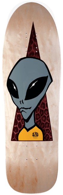 ALIEN WORKSHOP TEAM VISITOR 1990 SHAPED DECK 9.67